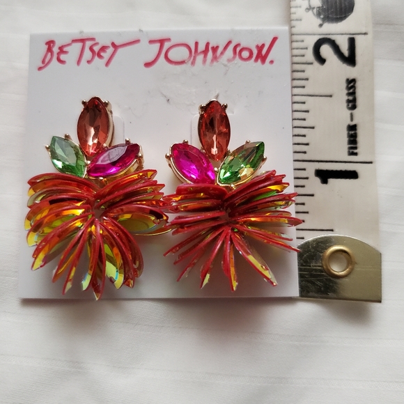 Multi color earrings - Picture 2 of 2